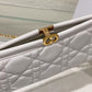 Dior Caro Colle Noire Clutch With Chain