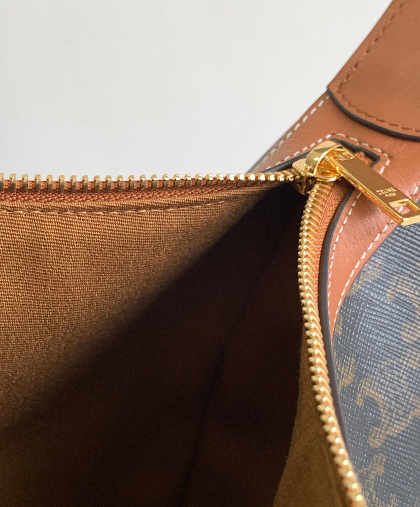 Heloise Bag In Triomphe Canvas And Calfskin