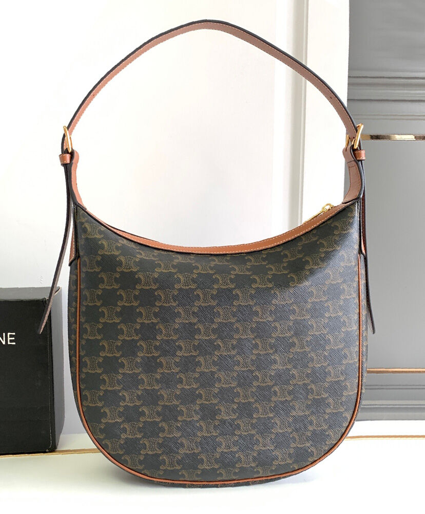 Heloise Bag In Triomphe Canvas And Calfskin