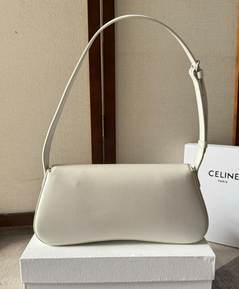 Medium Celine Lola Bag In Shiny Calfskin