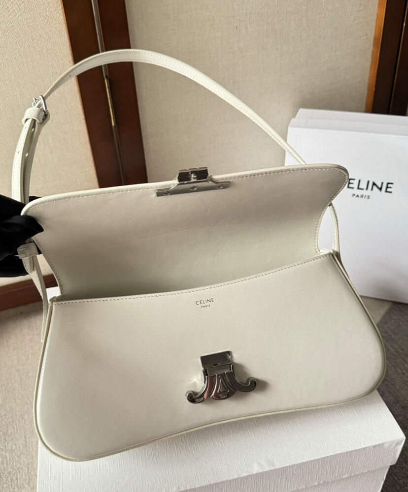 Medium Celine Lola Bag In Shiny Calfskin