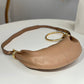 Small Bracelet Hobo Bag In Grained Leather