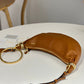 Small Bracelet Hobo Bag In Grained Leather