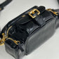 Small Camera Bag In Shiny Leather