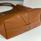 Large Chloe Spin Tote Bag In Grained Leather