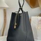 Large Chloe Spin Tote Bag In Grained Leather