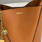 Small Chloe Spin Tote Bag In Grained Leather