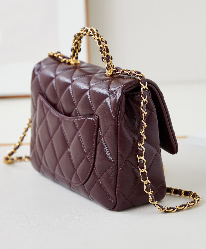 Mini Flap Bag With Top Handle