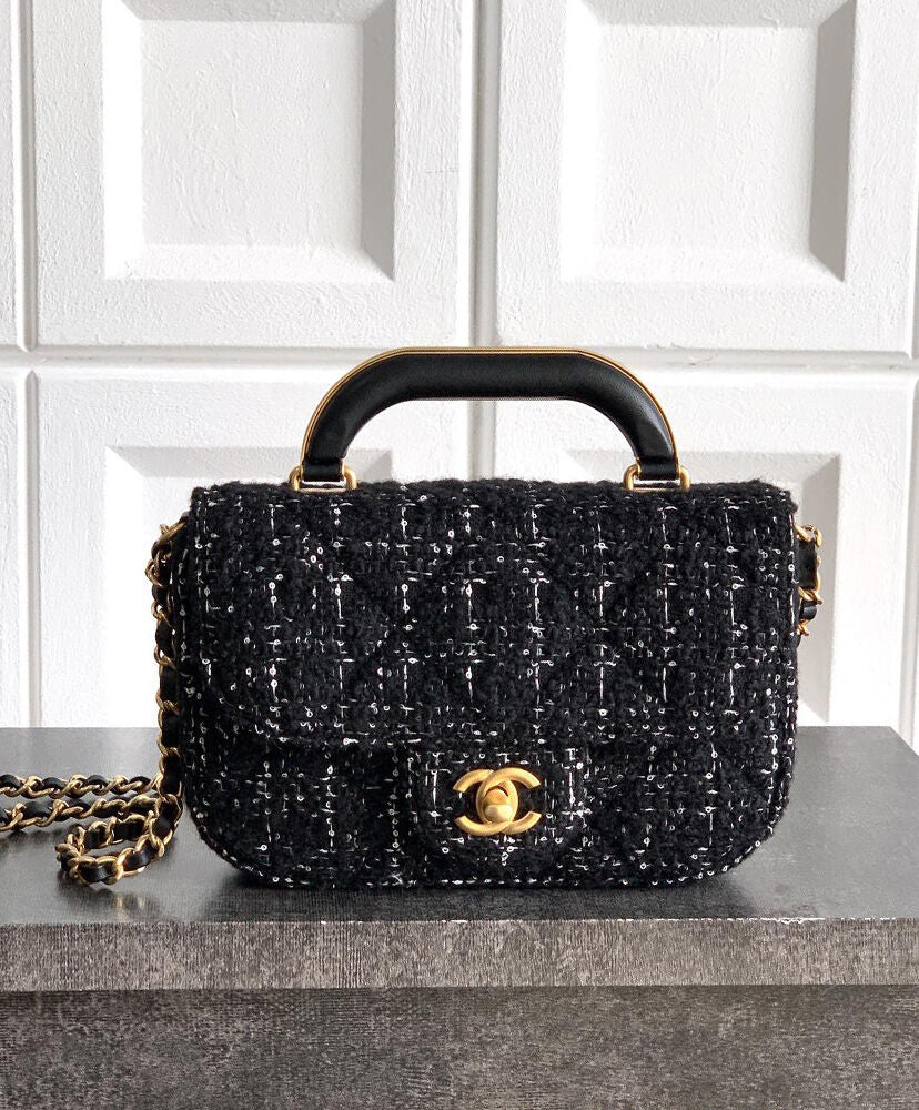 Mini Flap Bag With Top Handle