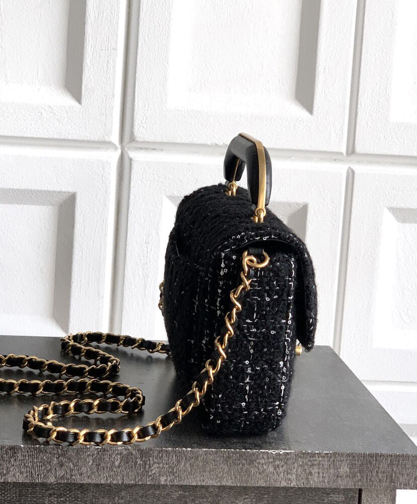 Mini Flap Bag With Top Handle