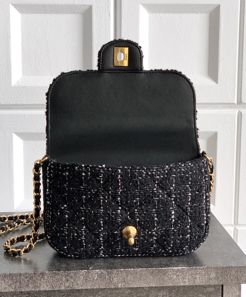 Mini Flap Bag With Top Handle