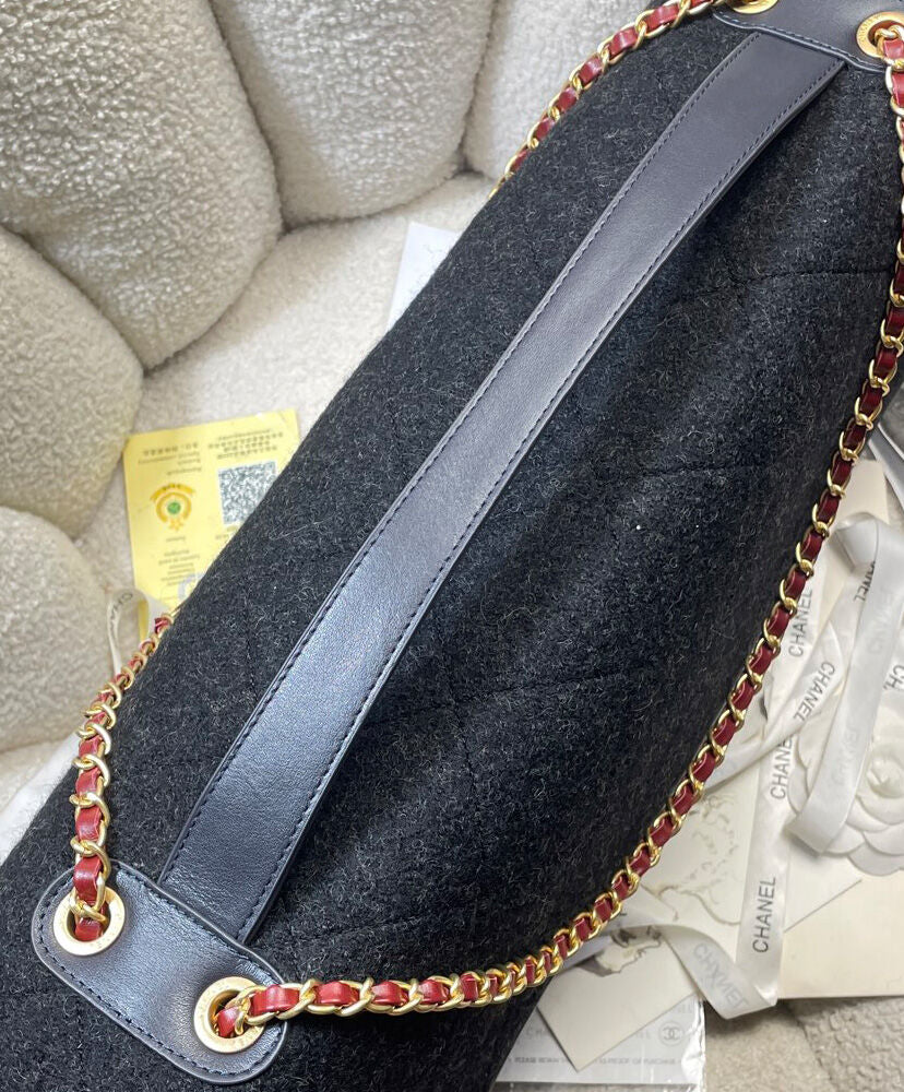 Maxi Flap Bag With Top Handle