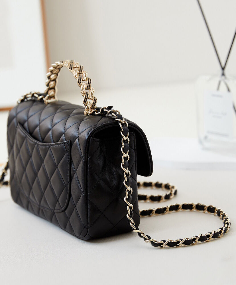 Mini Flap Bag With Top Handle