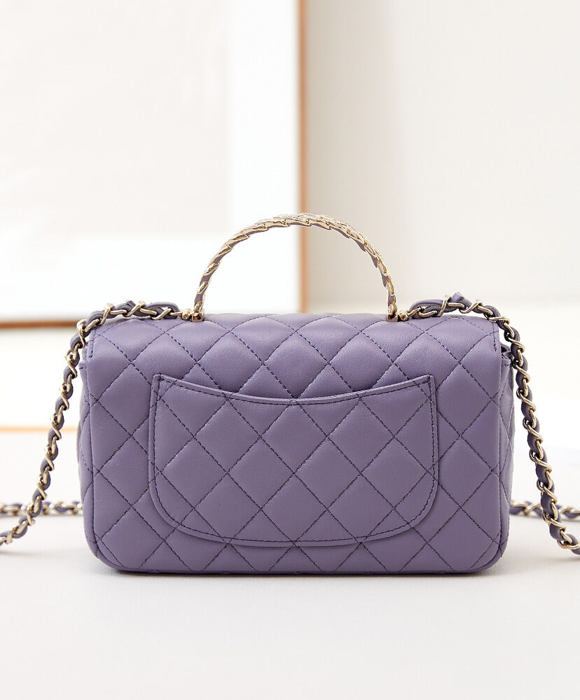 Mini Flap Bag With Top Handle