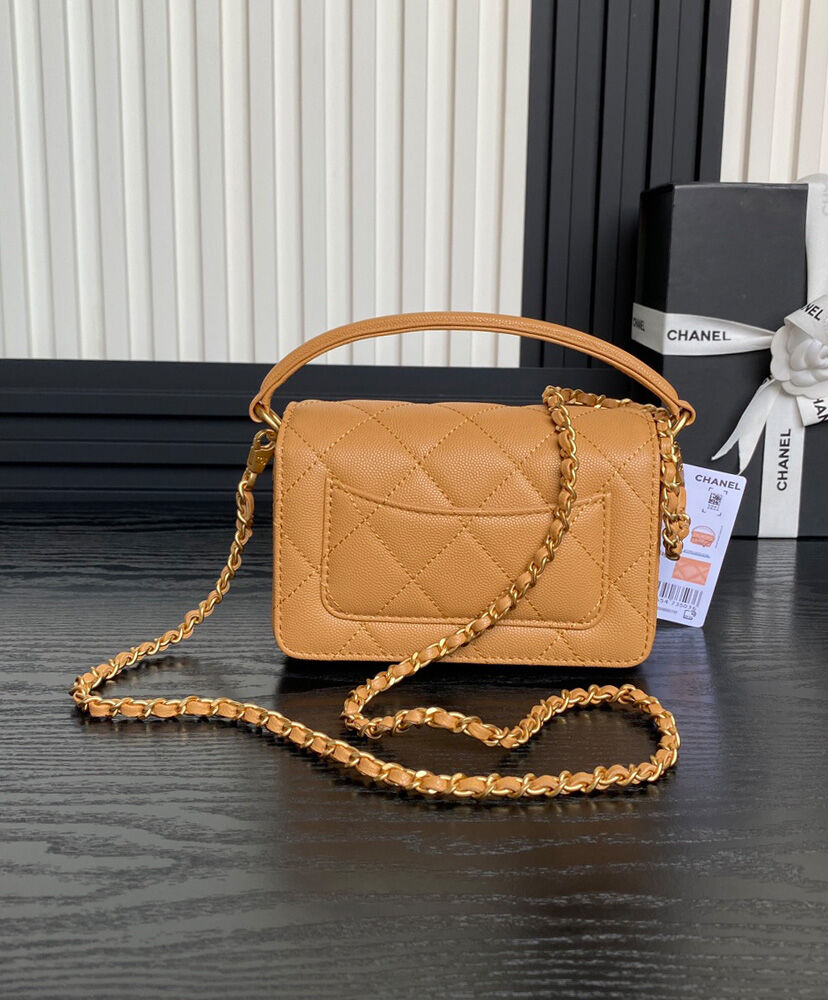 Mini Flap Bag With Top Handle