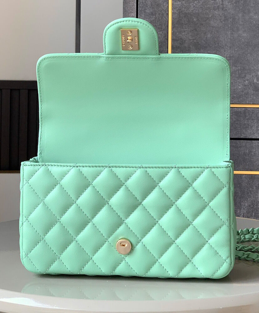 Mini Flap Bag With Top Handle