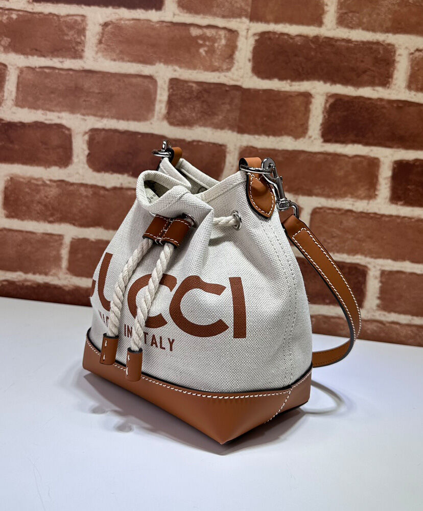 Mini Shoulder Bag With Gucci Print