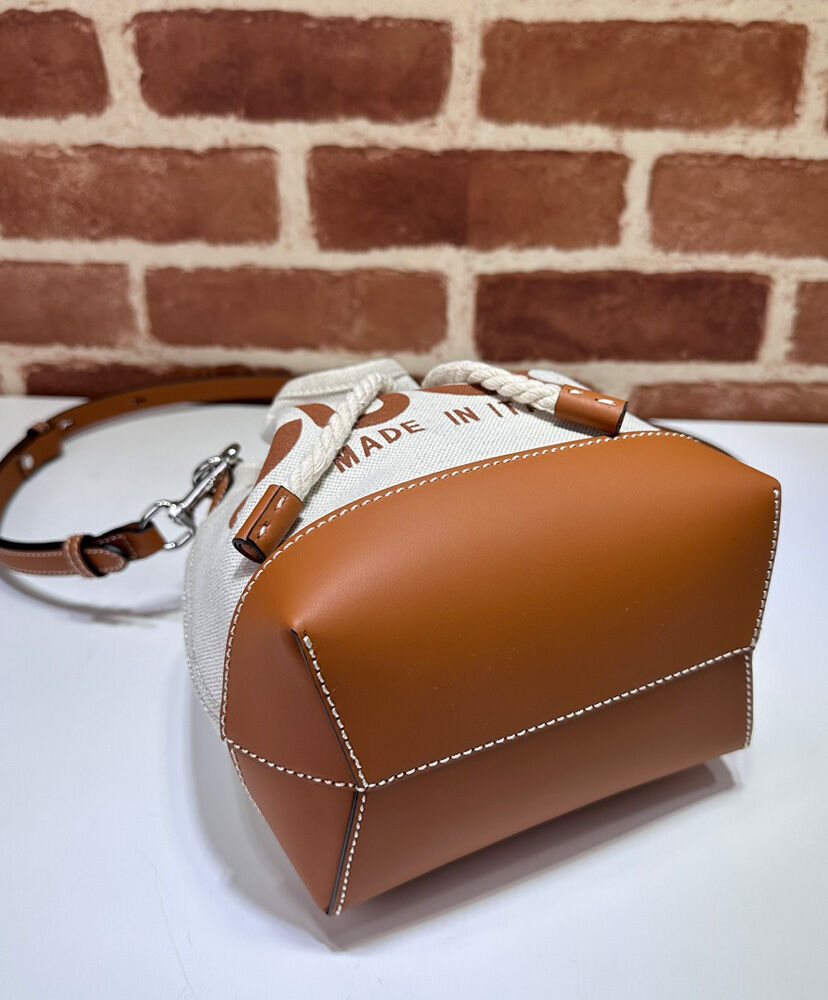 Mini Shoulder Bag With Gucci Print