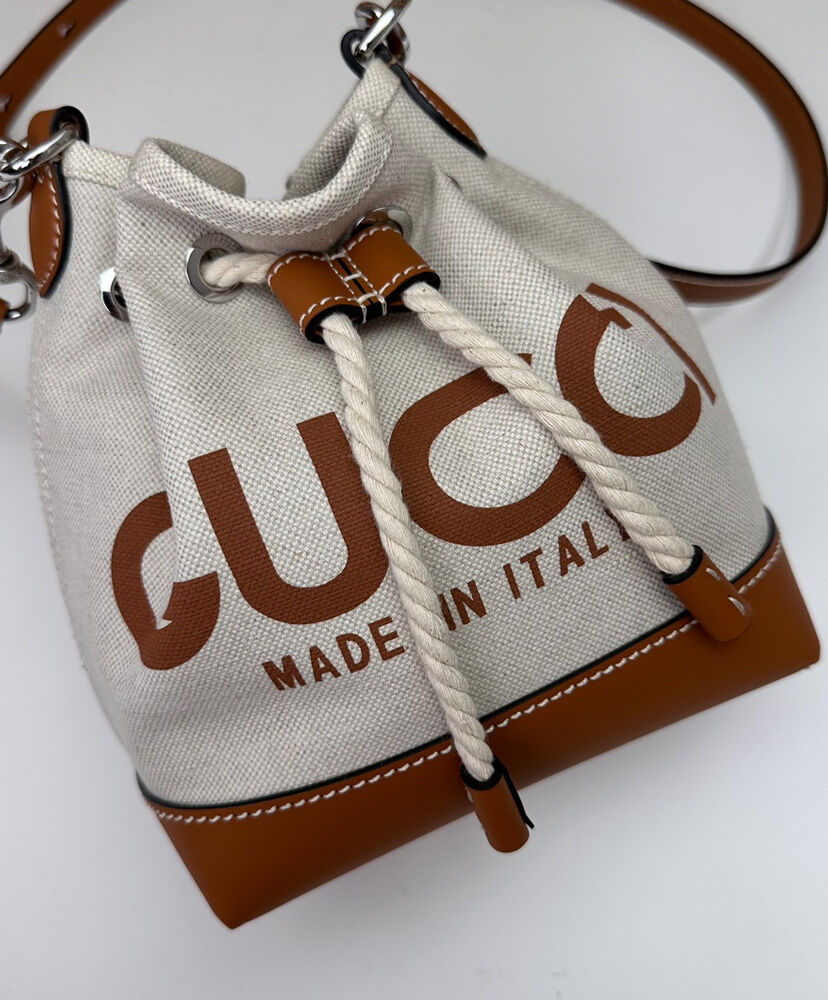 Mini Shoulder Bag With Gucci Print