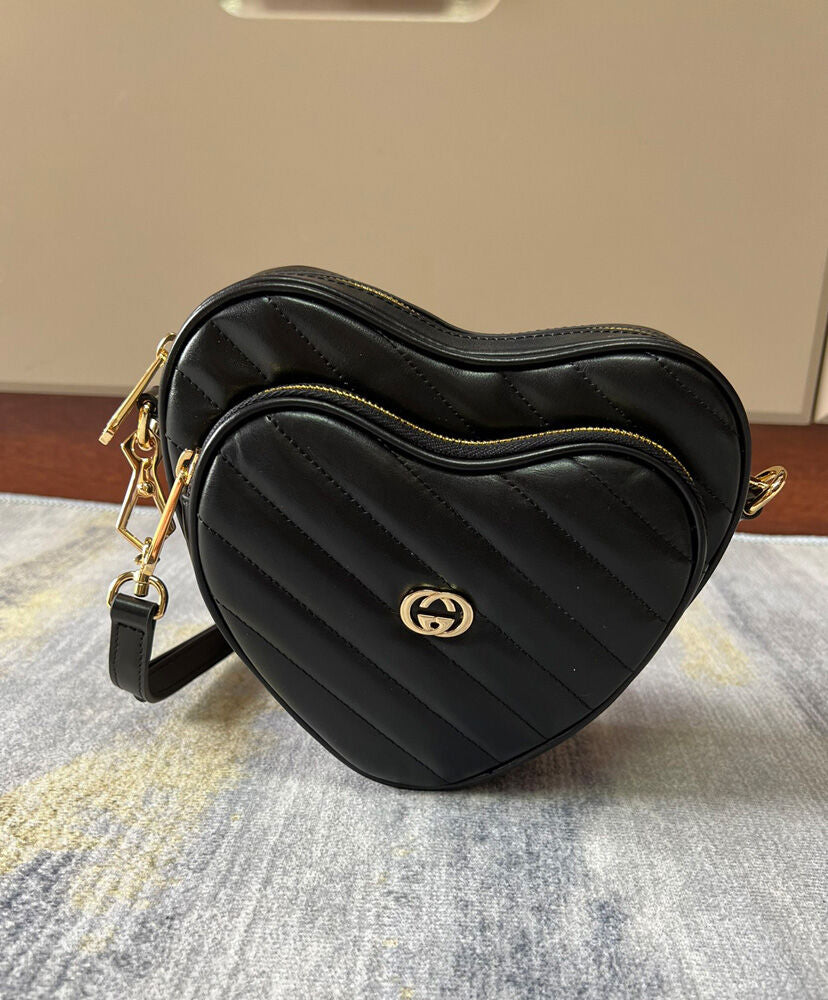 Interlocking G Mini Heart Shoulder Bag