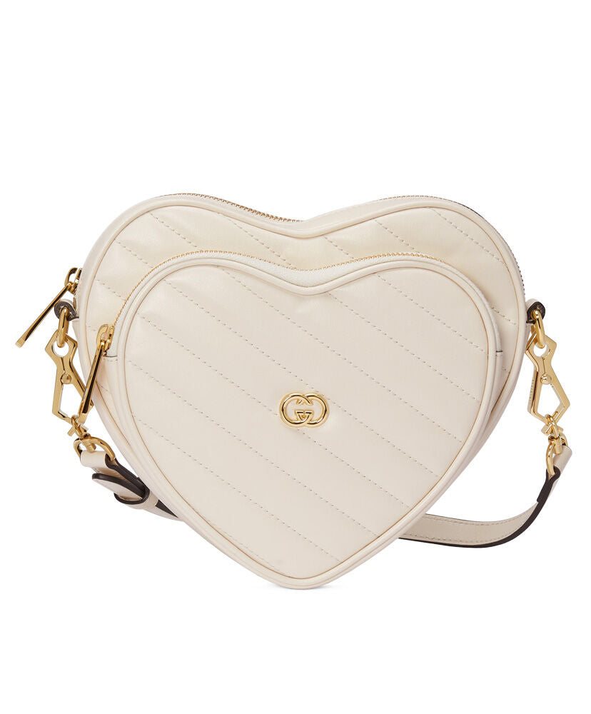 Interlocking G Mini Heart Shoulder Bag