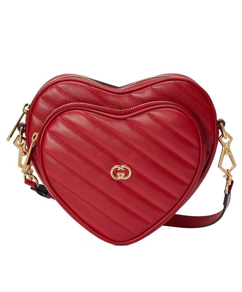 Interlocking G Mini Heart Shoulder Bag