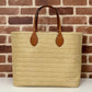 Medium Straw-Effect Tote