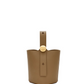 Mini Pebble Bucket Bag In Mellow Calfskin