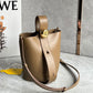 Mini Pebble Bucket Bag In Mellow Calfskin