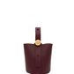 Mini Pebble Bucket Bag In Mellow Calfskin