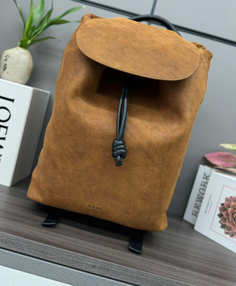 Flamenco Backpack In Pressed Suede