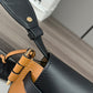 Gate Dual Mini Two-Tone Leather Shoulder Bag