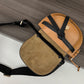 Gate Dual Mini Two-Tone Leather Shoulder Bag