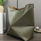 Puzzle Fold Tote In Shiny Calfskin