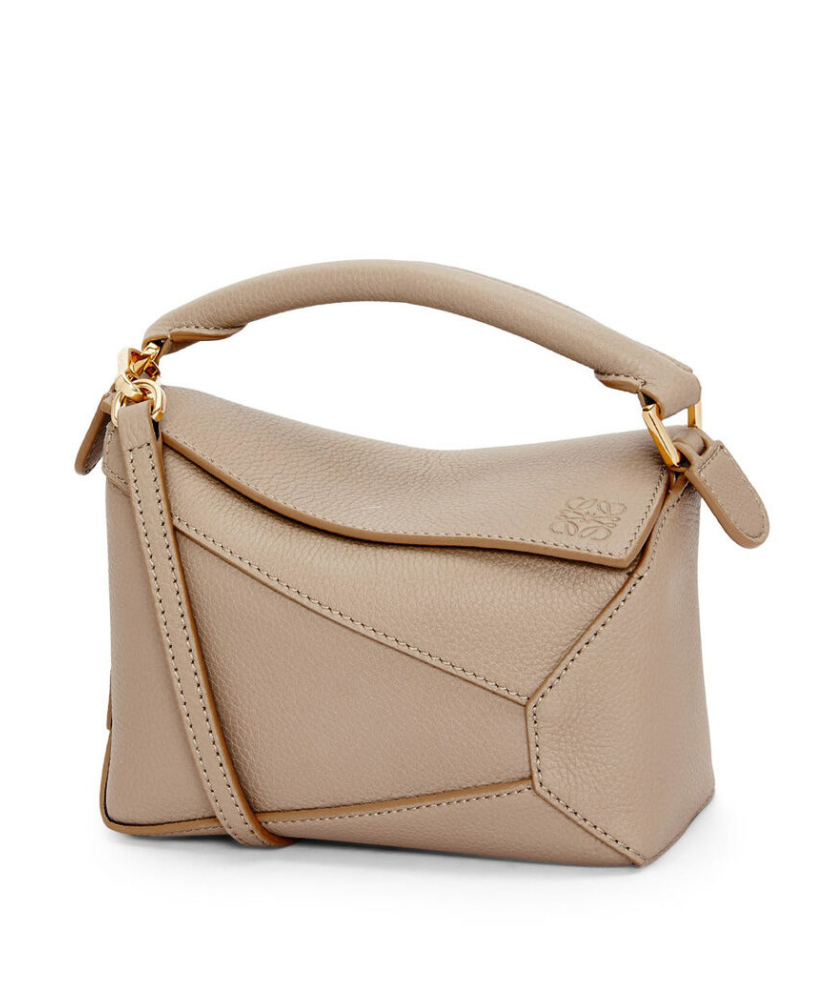 Mini Puzzle Bag In Soft Grained Calfskin