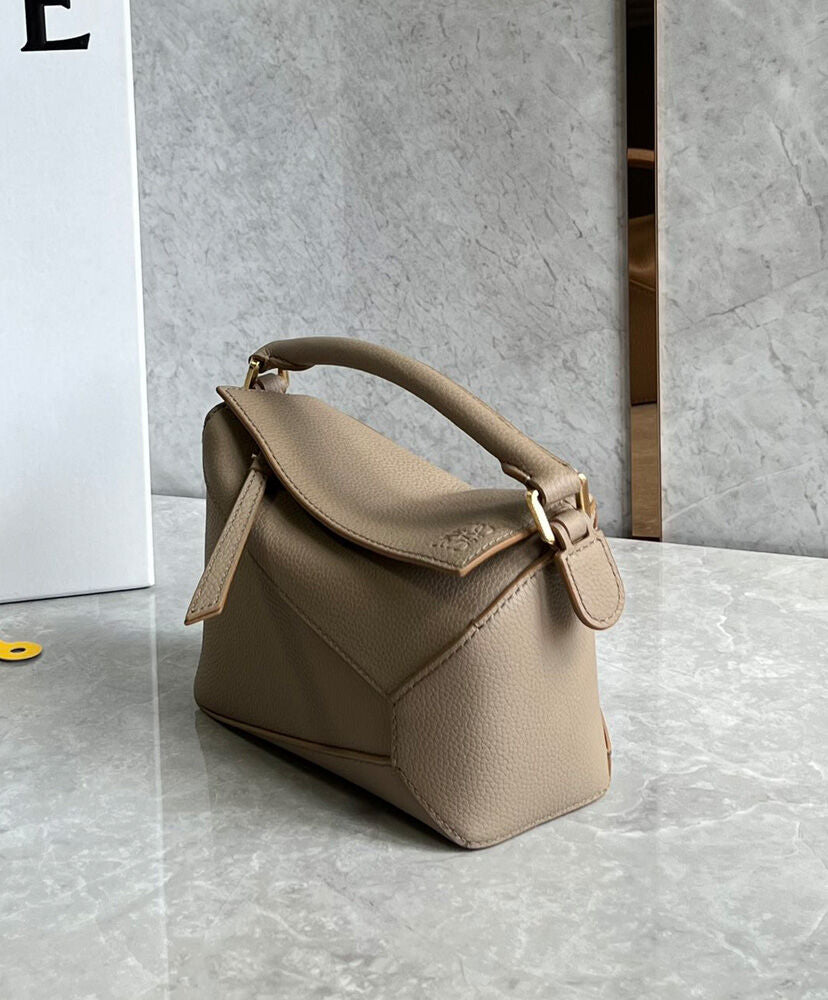 Mini Puzzle Bag In Soft Grained Calfskin