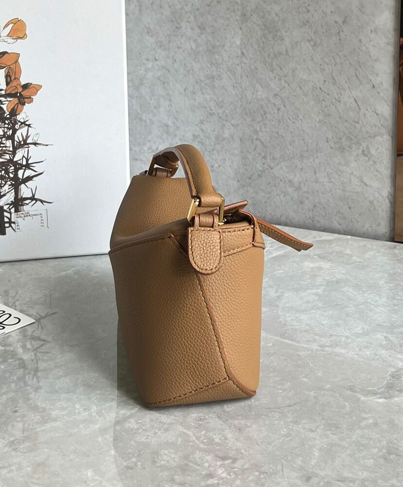 Mini Puzzle Bag In Soft Grained Calfskin