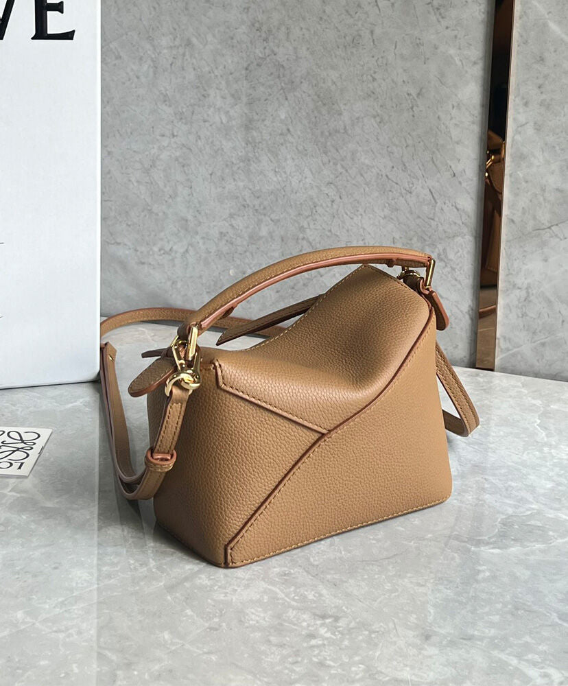 Mini Puzzle Bag In Soft Grained Calfskin