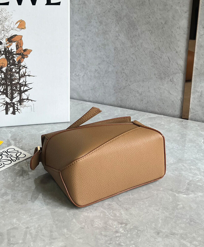 Mini Puzzle Bag In Soft Grained Calfskin