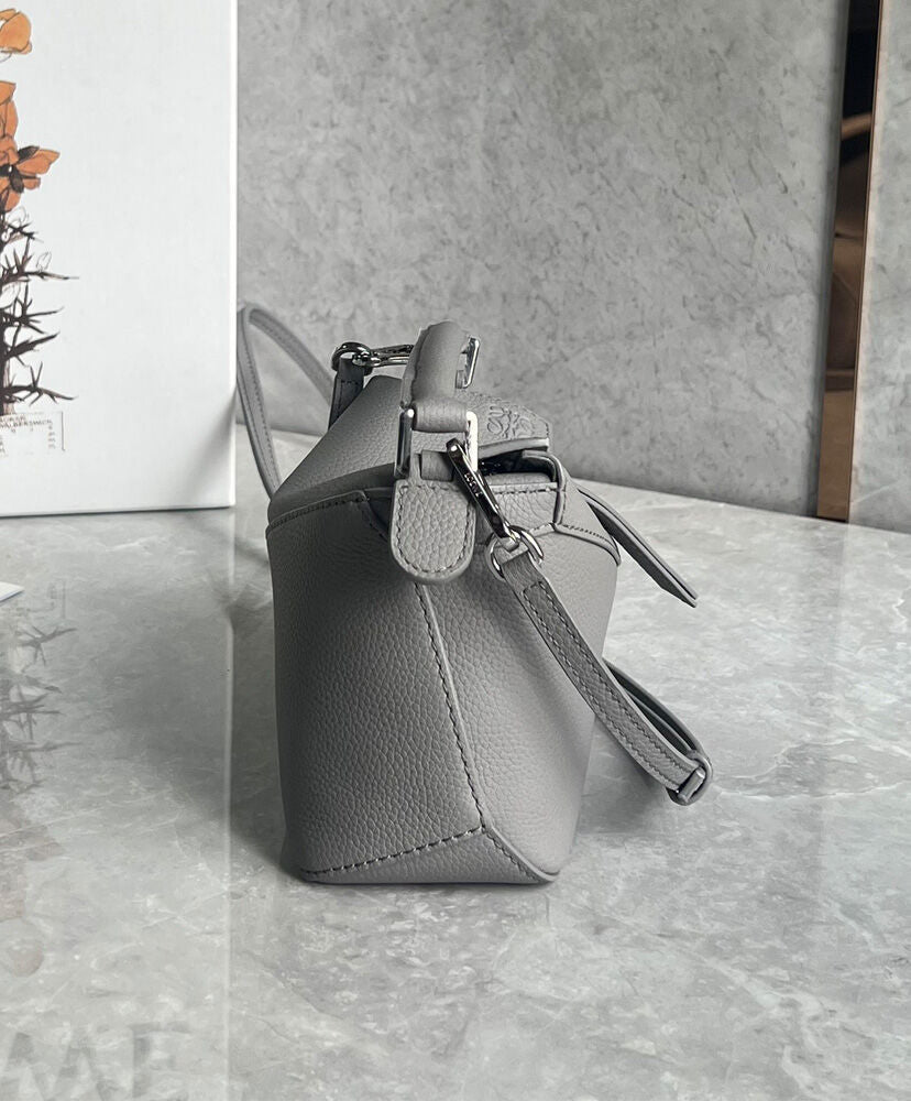 Mini Puzzle Bag In Soft Grained Calfskin