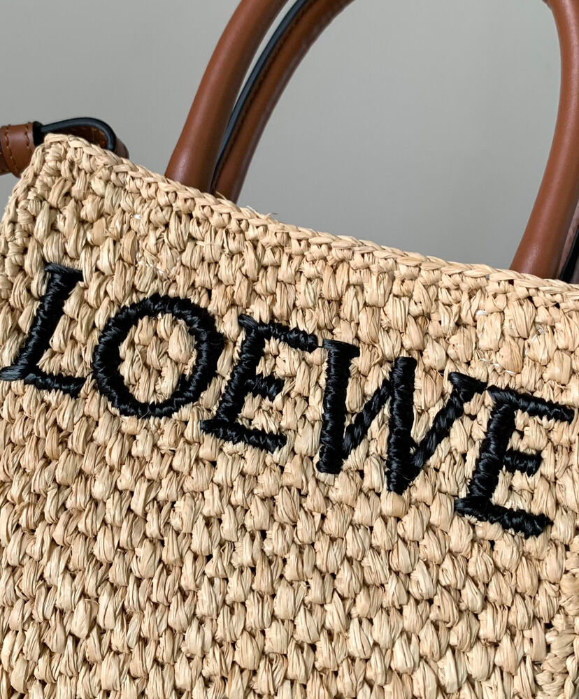 Standard A5 Tote Bag In Raffia