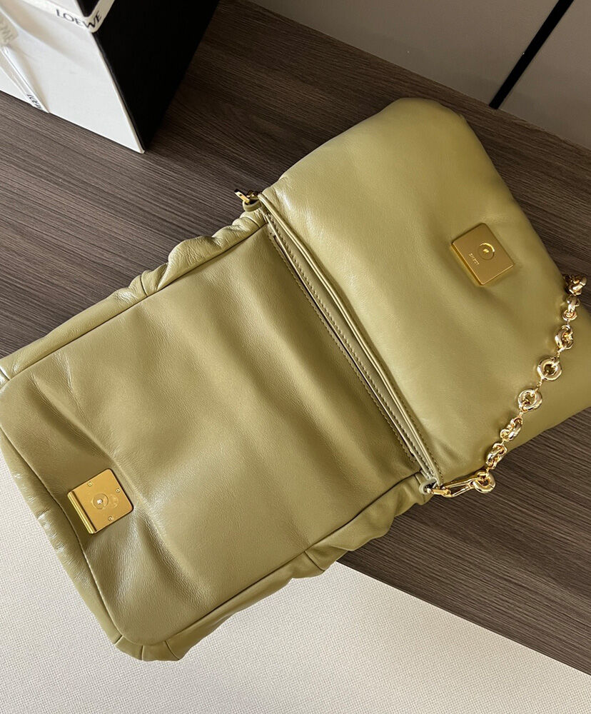 Puffer Goya Padded Leather Down Shoulder Bag