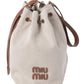 Canvas And Leather Bucket Bag