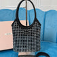 Small Crystals Net Tote Bag