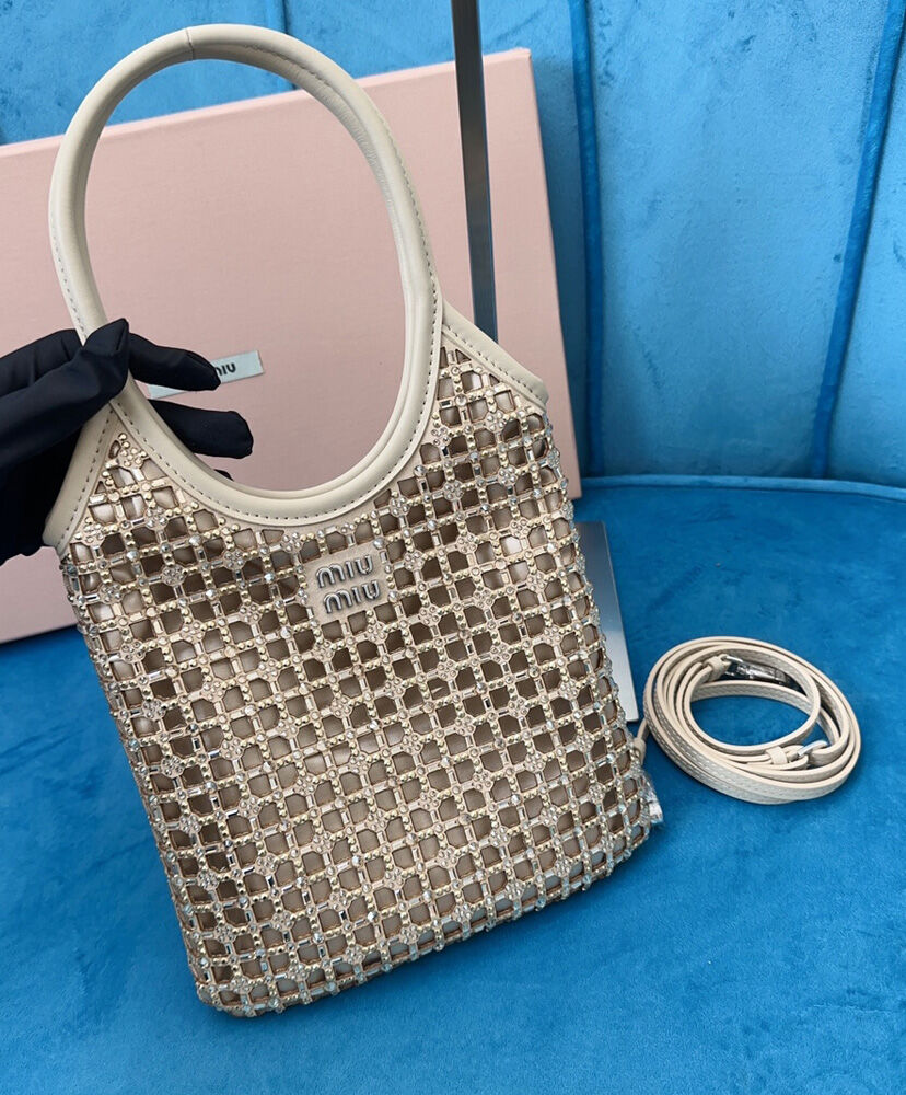 Small Crystals Net Tote Bag