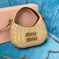 Wander Raffia Hobo Bag