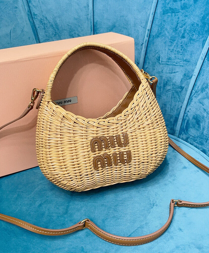 Wander Raffia Hobo Bag