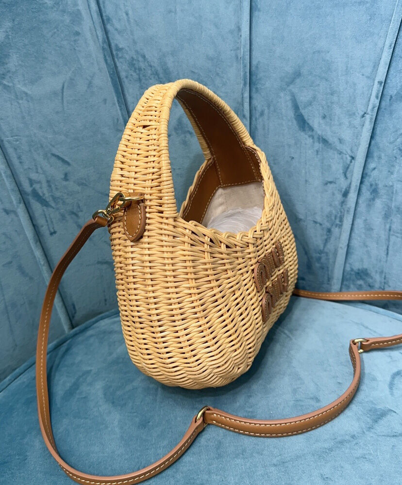 Wander Raffia Hobo Bag