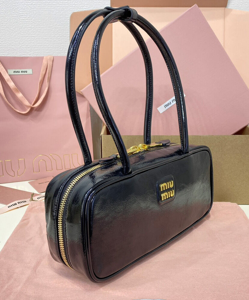 Beau Naplak Patent Leather Bag