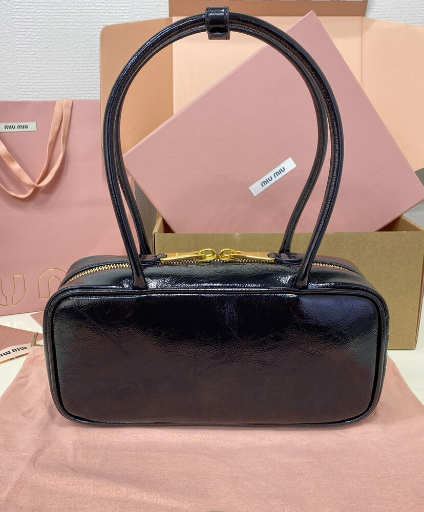 Beau Naplak Patent Leather Bag